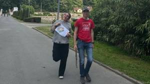 Osacr et Chiara, les écoresponsables ont organisé un grand nettoyage du site du Campus Saint-Antoine