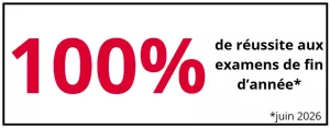 100% de réussite aux examens