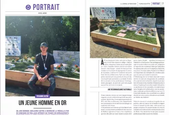 photo de l'article de journal paru dans le journal de Marcoussis