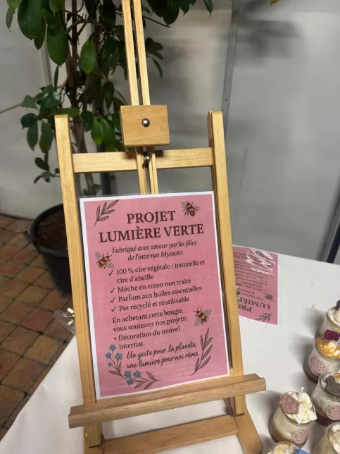 affiche du projet bougies éco-responsable